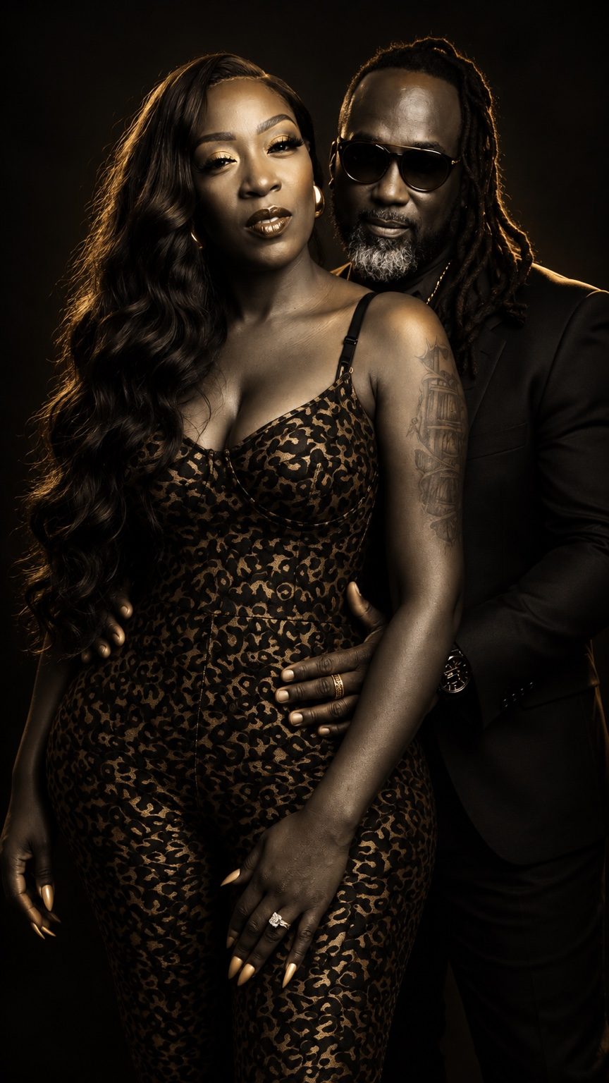Editorial portrait of Charmin and Jermaine together